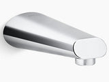 GEOMETRIC-PLAIN BATH SPOUT W/O DIVERTER - KOHLER POPULAR -  ( POLISHED CHROME - POPULAR - 0x0 mm - 0inchx0inch )