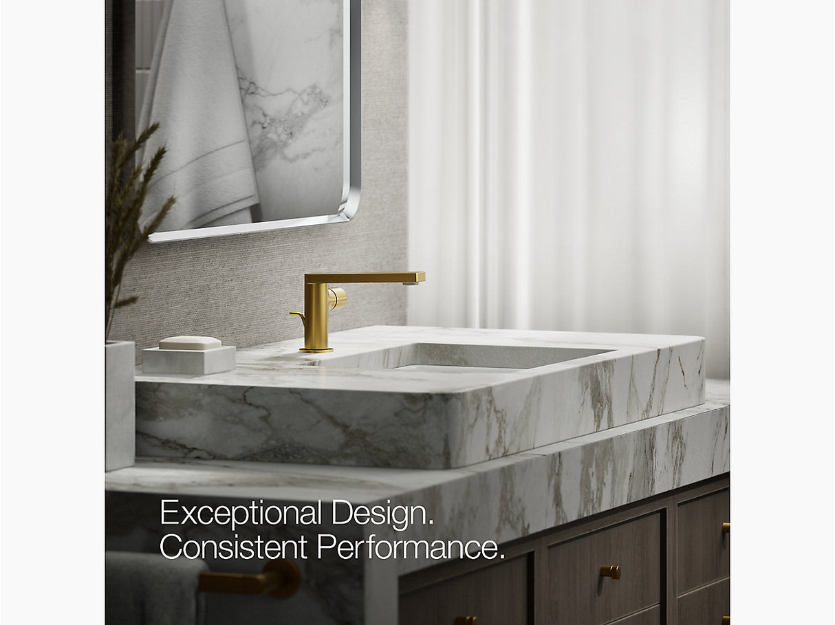 COMPOSED SINGLE-HANDLE FAUCET, CYLINDER - KOHLER LUXURY - ( VIBRANT BRUSHED MODERNE BRASS - LUXURY - 0x15 mm - 0inchX0.5inch )