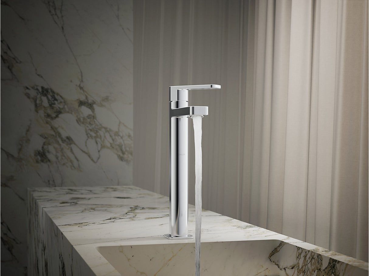 PARALLEL-TALL PILLAR TAP - KOHLER POPULAR -  ( POLISHED CHROME - POPULAR - 0x15 mm - 0inchX0.6inch )