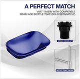 KOHLER VIVE GEO VESSEL W/O DECK - KOHLER PREMIUM -  ( INDIGO BLUE - PREMIUM - 550x400 mm - 16inchX0inch )