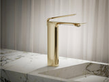 MODERN LIFE EDGE TALL BASIN FAUCET W/O DRAIN - KOHLER LUXURY -  ( FRENCH GOLD - LUXURY - 0x0 mm - 0inchX0inch )