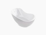 ABRAZO LITHOCAST FREESTANDING BATH - KOHLER LUXURY -  ( WHITE - LUXURY - 0x0 mm - 0inchX0inch )