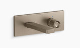1 HANDLE W/M BASIN MIXER TRIM W/PIPES - KOHLER LUXURY -  ( BRUSHED BRONZE - LUXURY - 0x15 mm - 0inchX0.5inch )