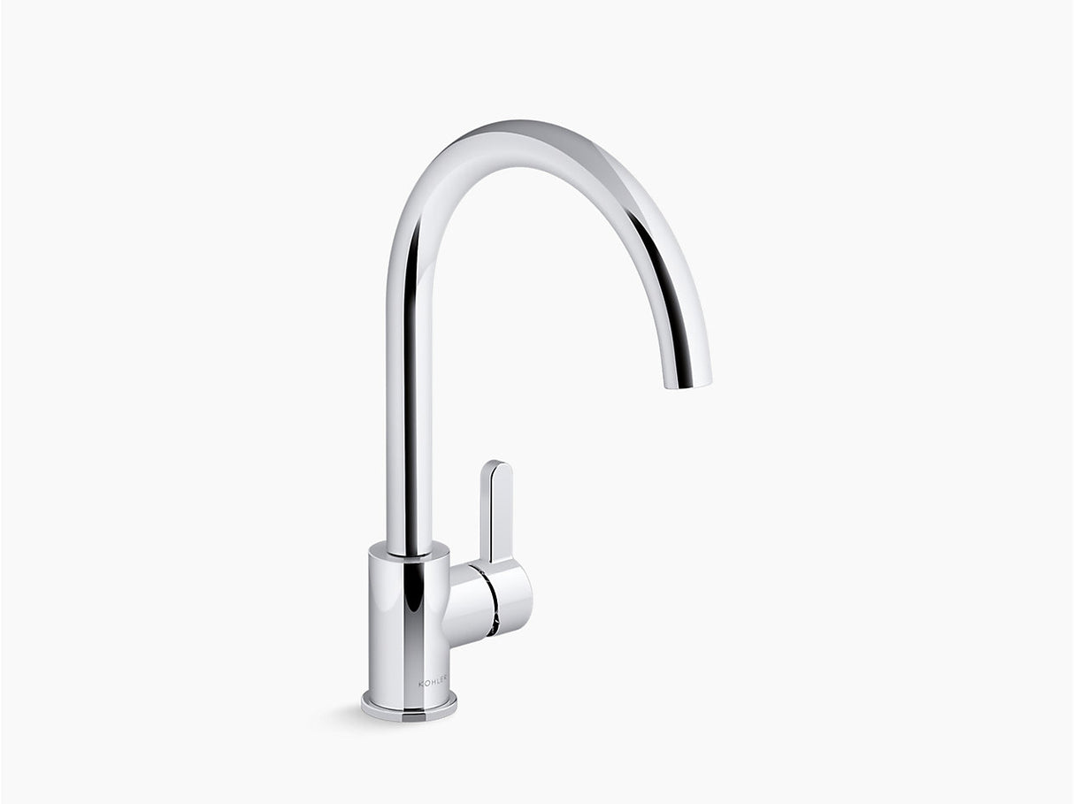 ATOM SWIVEL KITCHEN FAUCET UPRIGHT - KOHLER LUXURY -  ( POLISHED CHROME - LUXURY - 0x15 mm - 0inchX0.6inch )
