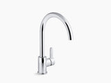 ATOM SWIVEL KITCHEN FAUCET UPRIGHT - KOHLER LUXURY -  ( POLISHED CHROME - LUXURY - 0x15 mm - 0inchX0.6inch )
