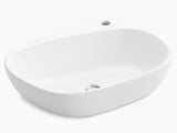 KANKARA-COUNTER TOP W/BASIN W/ FAU HOLE - KOHLER PREMIUM -  ( WHITE - PREMIUM - 568x438 mm - 23inchX18inch )