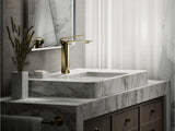 MODERN LIFE EDGE TALL BASIN FAUCET W/O DRAIN - KOHLER LUXURY -  ( FRENCH GOLD - LUXURY - 0x0 mm - 0inchX0inch )