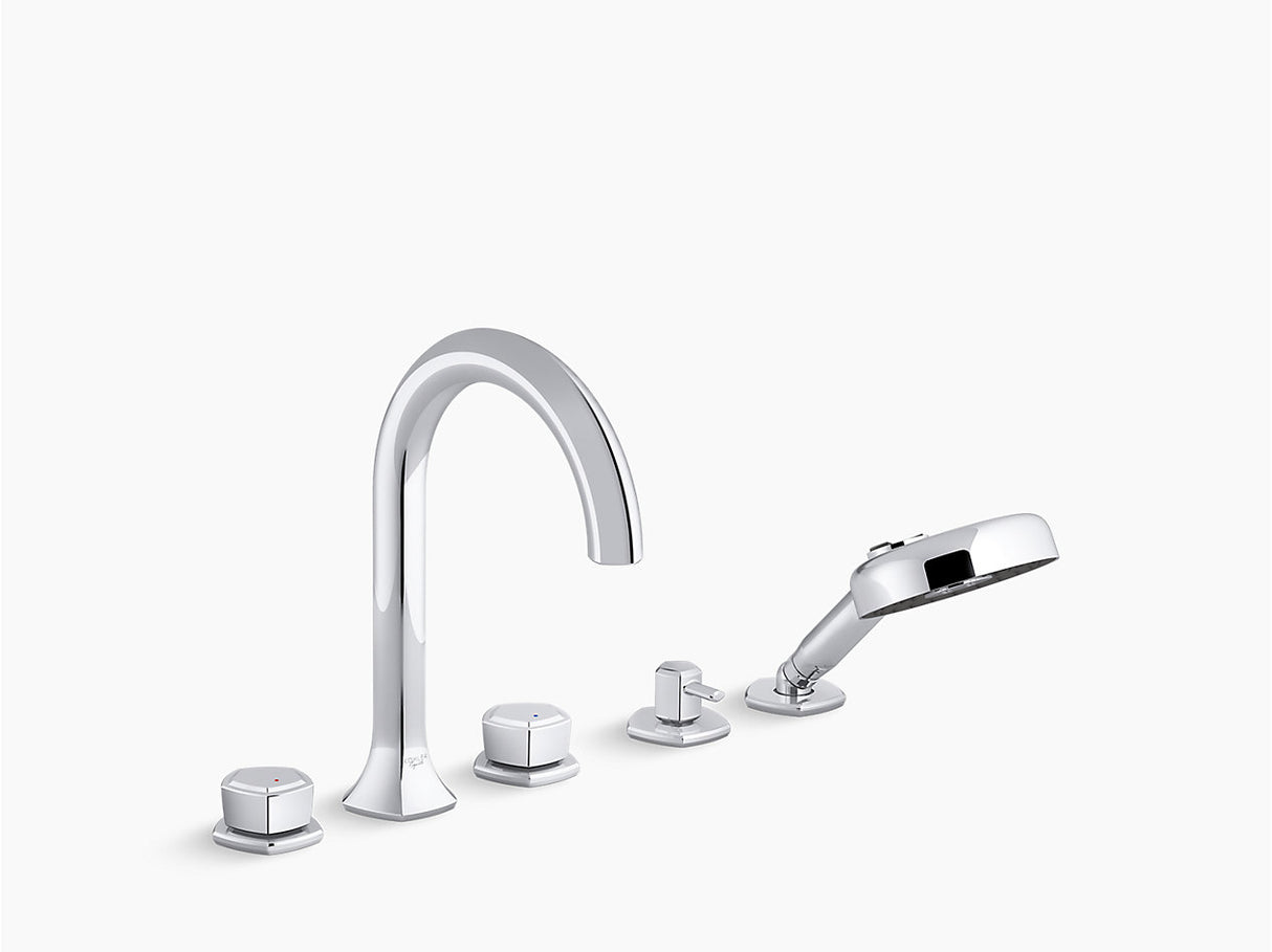 OCCASION 5H DM B&S C SPOUT -KNOB HNDLS - KOHLER LUXURY -  ( POLISHED CHROME - LUXURY - 0x15 mm - 0inchX0.5inch )