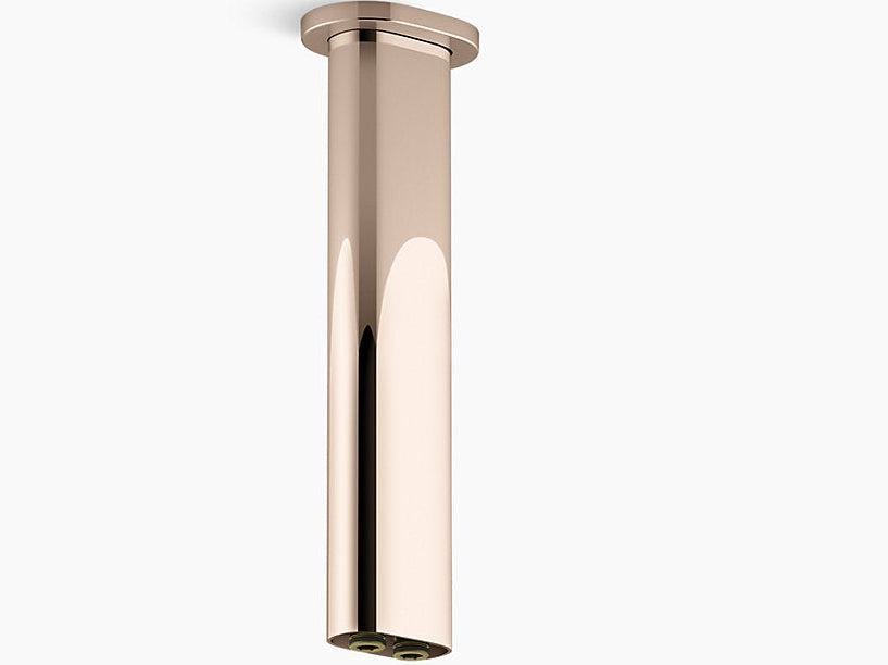 STATEMENT 254 MM CEILING-MOUNT TWO-FUNCTION RAINHEAD ARM AND FLANGE - KOHLER PREMIUM - (VIBRANT ROSE GOLD - PREMIUM - 0x254 mm - 0inchX10inch)
