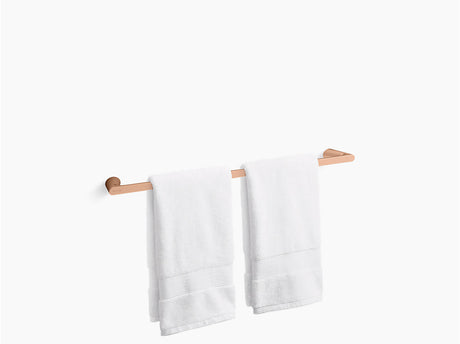 ACCENT-TOWEL BAR - KOHLER PREMIUM -  ( VIBRANT BRUSHED ROSE GOLD - PREMIUM - 0x610 mm - 0inchX24.4inch )