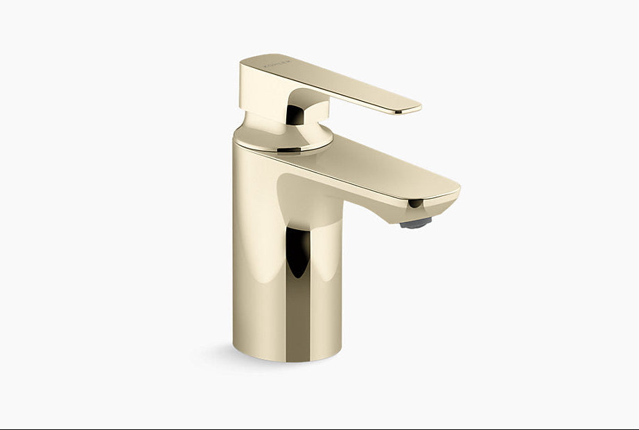 ALEO-SL BASIN MIXER SHORT BODY W/PIPES - KOHLER PREMIUM -  ( FRENCH GOLD - PREMIUM - 0x15 mm - 0.5inchX0.6inch )