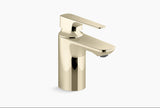 ALEO-SL BASIN MIXER SHORT BODY W/PIPES - KOHLER PREMIUM -  ( FRENCH GOLD - PREMIUM - 0x15 mm - 0.5inchX0.6inch )