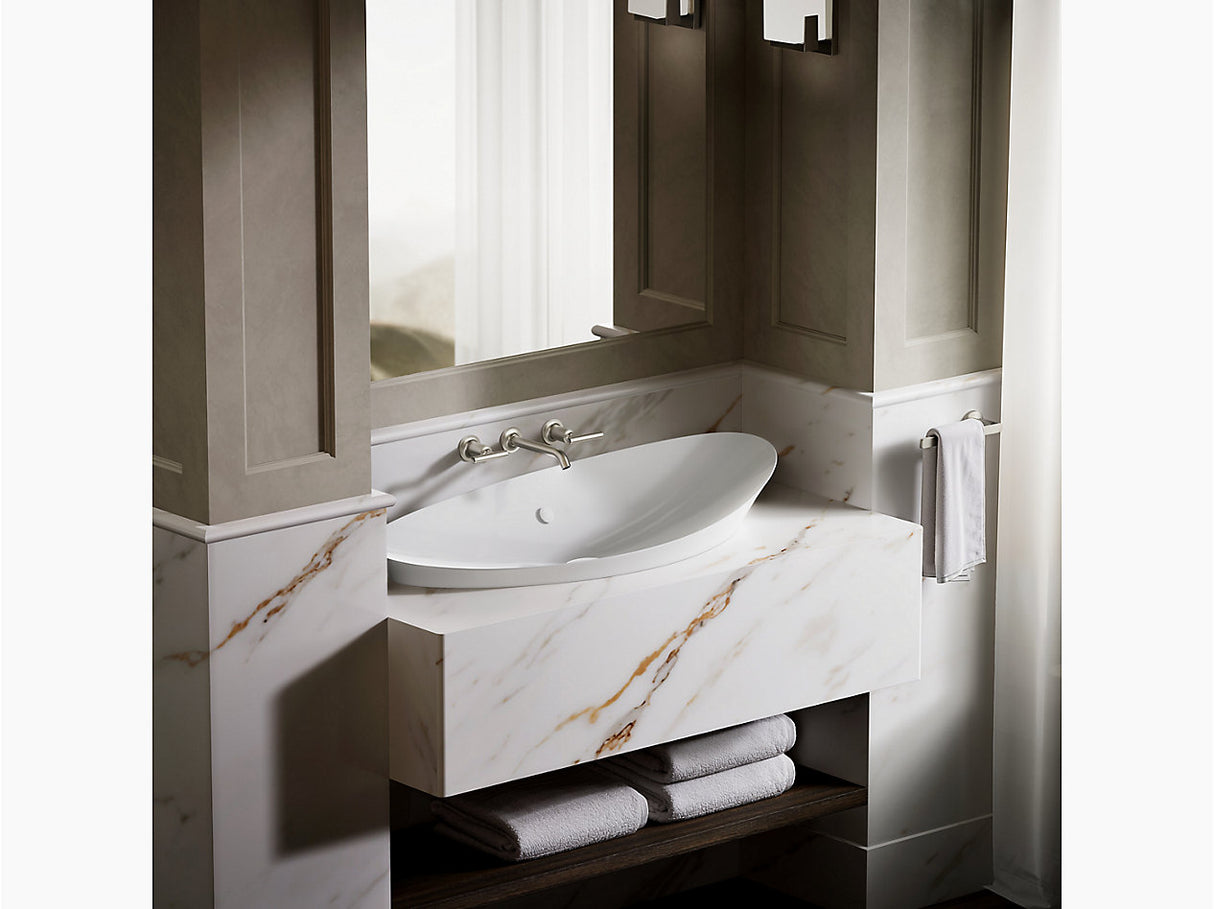 VEIL-COUNTER TOP W/BAIN W/O OVERFLOW - KOHLER LUXURY -  ( WHITE - LUXURY - 979x406 mm - 39inchX16inch )