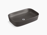 TABLE TOP 600MM EDGE VESSEL BASIN - KOHLER LUXURY -  ( TENDER GREY - LUXURY - 0x600 mm - 24inchX0inch )