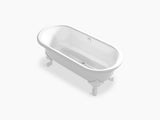 CLEO FREESTANDING CAST IRON BATH TUB - KOHLER LUXURY -  ( WHITE - LUXURY - 1750x800 mm - 70inchX32inch )