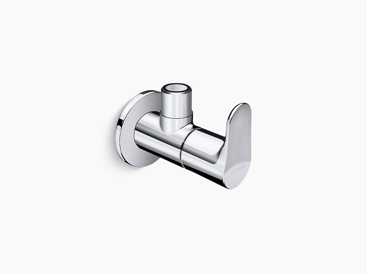 COMPLEME-ANGLE VALVE W/FLANGE G13 - KOHLER POPULAR -  ( POLISHED CHROME - POPULAR - 0x0 mm - 0inchX0inch )