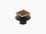 TILE-IN SQUARE SHOWER DRAIN - KOHLER LUXURY -  ( VIBRANT BRUSHED MODERNE BRASS - LUXURY - 0x15 mm - 0inchX0.5inch )