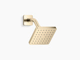 PARALLEL-SQ SHOWER HEAD W/ARM & FLANGE - KOHLER PREMIUM -  ( FRENCH GOLD - PREMIUM - 0x90 mm - 4inchX0inch )
