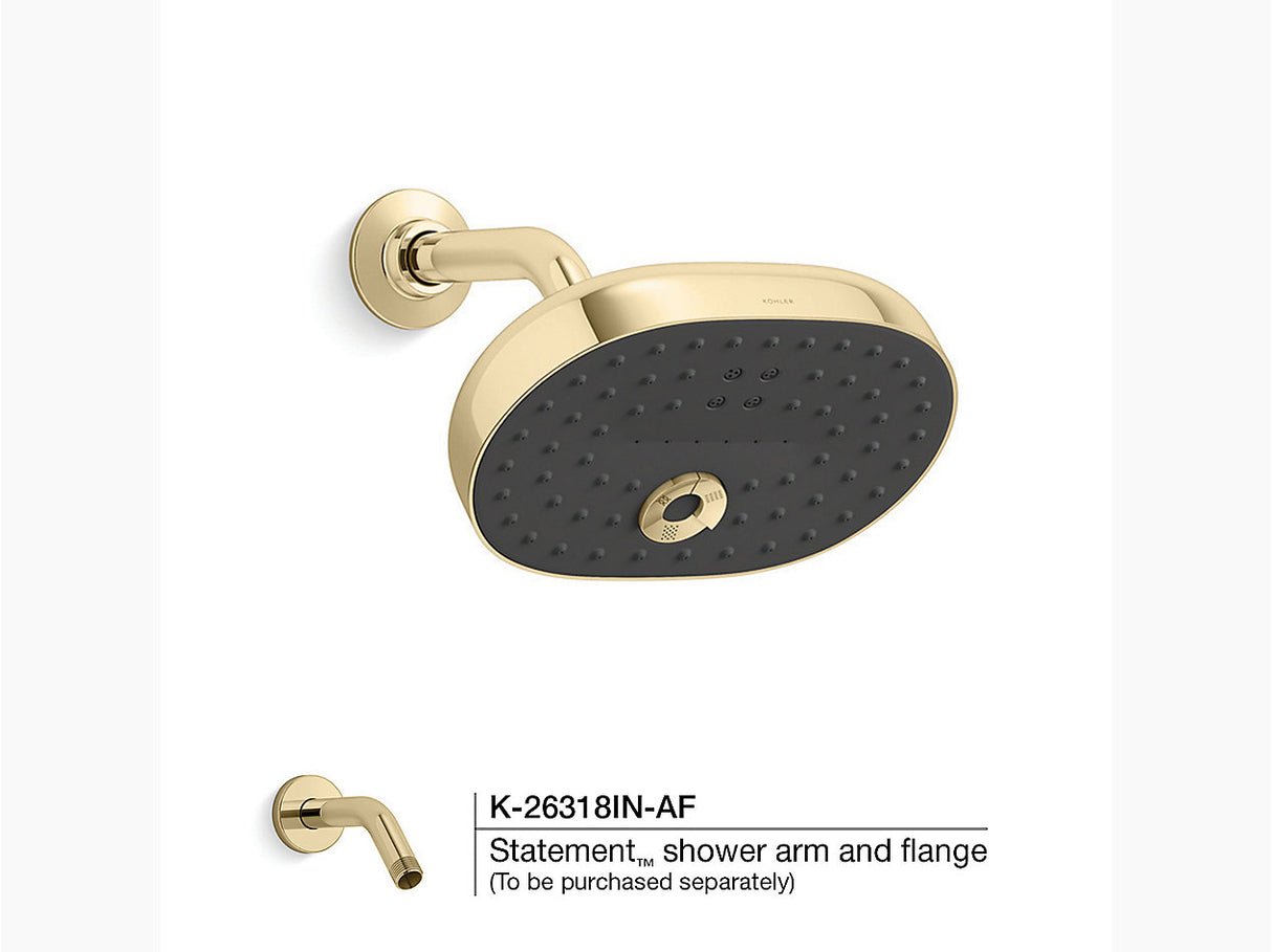 STATEMENT MULTIFLOW SHOWERHEAD 9.6LPM - KOHLER PREMIUM -  ( FRENCH GOLD - PREMIUM - 0x0 mm - 0inchx0inch )