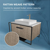 FOREWARD VANITY IN WEAVE TEXTURE FINISH W/O WASH BASIN - KOHLER LUXURY -  (  - LUXURY - 870x490 mm - 34.8inchX19.6inch )