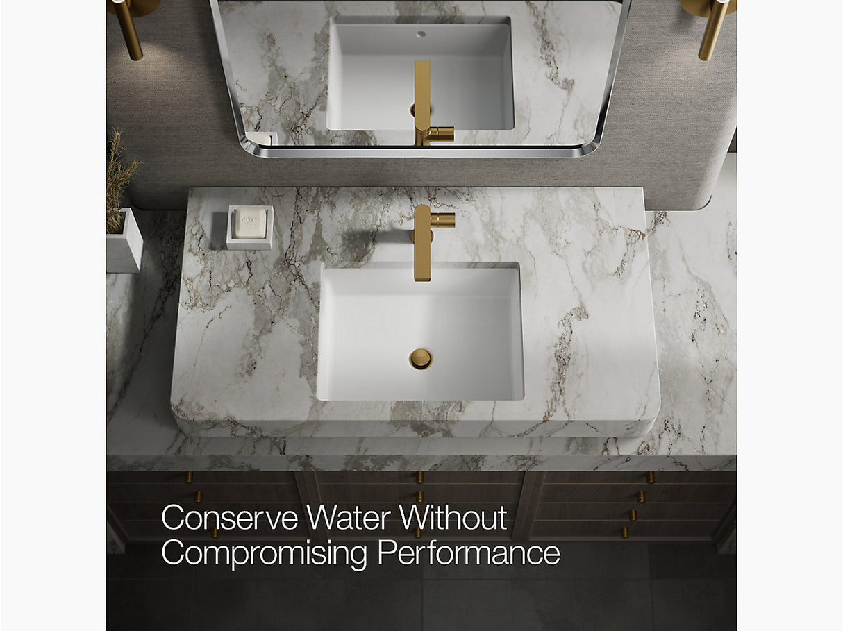COMPOSED SINGLE-HANDLE FAUCET, CYLINDER - KOHLER LUXURY - ( VIBRANT BRUSHED MODERNE BRASS - LUXURY - 0x15 mm - 0inchX0.5inch )