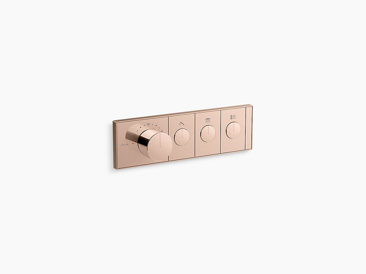ANTHEM RECESSED EXPOSED PART MECH THERM/CONT 2IN/3OUT - KOHLER LUXURY -  ( ROSE GOLD - LUXURY - 0x0 mm - 0inchx0inch )