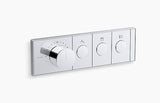 ANTHEM RECESSED EXPOSED PART MECH THERM/CONT 2IN/3OUT - KOHLER LUXURY -  ( POLISHED CHROME - LUXURY - 0x0 mm - 0inchx0inch )