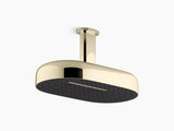 STATEMENT 2FLOW RIBBON RAINHEAD SHOWER - KOHLER LUXURY -  ( FRENCH GOLD - LUXURY - 0x353 mm - 0inchX14inch )