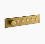 ANTHEM RECESSED MECH THERM/CONT 5OUT - KOHLER LUXURY -  ( VIBRANT BRUSHED MODERNE BRASS - LUXURY - 0x15 mm - 0inchX0.5inch )