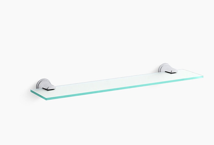 COMPLEMENTARY-GLASS SHELF - KOHLER POPULAR -  ( POLISHED CHROME - POPULAR -500mm - 20inch )