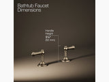ARTIFACTS DECK-MOUNT BATH FAUCET HANDLE TRIM - KOHLER LUXURY -  ( BRUSHED BRONZE - LUXURY - 0x0 mm - 0inchX0inch )