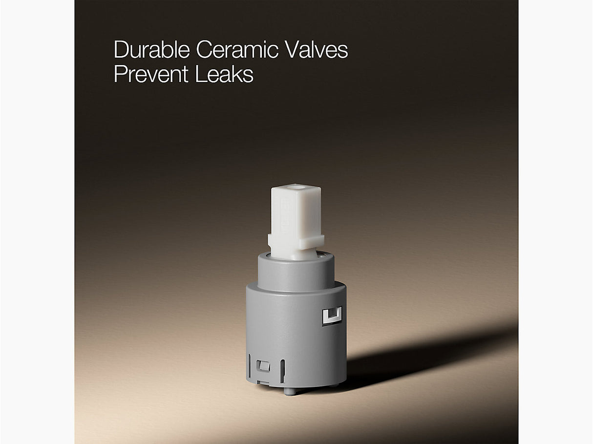COMPOSED SINGLE-HANDLE FAUCET, CYLINDER - KOHLER LUXURY - ( VIBRANT BRUSHED MODERNE BRASS - LUXURY - 0x15 mm - 0inchX0.5inch )