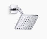 PARALLEL-SQ SHOWER HEAD W/ARM & FLANGE - KOHLER PREMIUM - ( POLISHED CHROME - PREMIUM - 0x90 mm - 0inchX4inch )