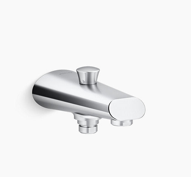 COMPLEMENTRY-BATH SPOUT W/DIVERTER - KOHLER POPULAR -  ( POLISHED CHROME - POPULAR - 0x15 mm - 0inchX0.6inch )