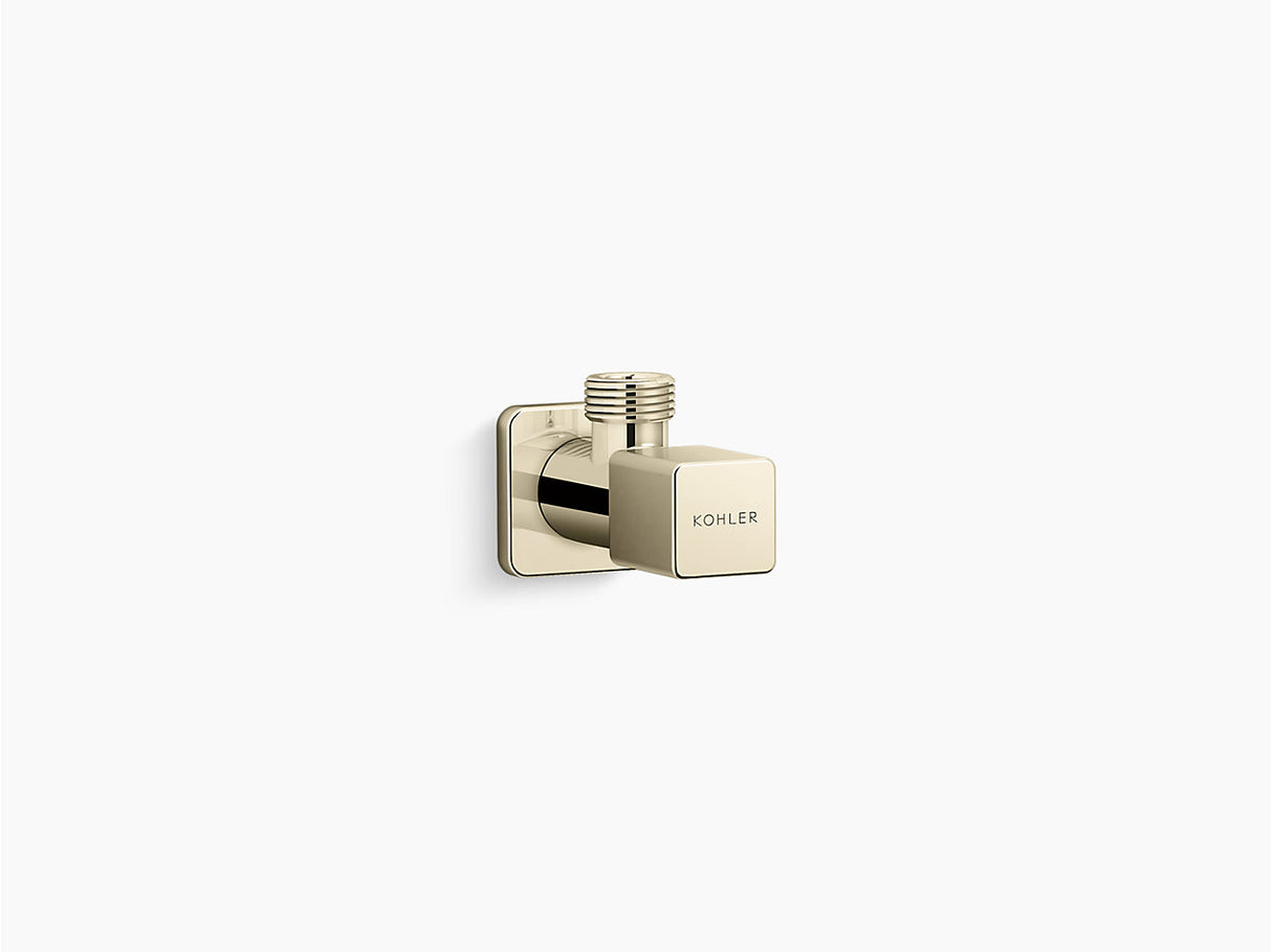 COMPLEMENTARY-ANGLE VALVE W/FLANGE - KOHLER POPULAR -  ( FRENCH GOLD - POPULAR - 0x15 mm - 0inchX0.6inch )