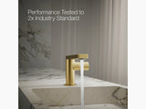 COMPOSED SINGLE-HANDLE FAUCET, CYLINDER - KOHLER LUXURY - ( VIBRANT BRUSHED MODERNE BRASS - LUXURY - 0x15 mm - 0inchX0.5inch )