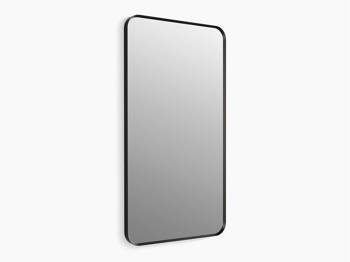 ESSENTIAL RECTANGLE MIRROR - KOHLER POPULAR -  ( MATT BLACK - POPULAR - 850x560 mm - 34inchX22.4inch )