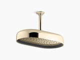 STATEMENT 1FLOW OBLONG RAINHEAD SHOWER - KOHLER LUXURY -  ( FRENCH GOLD - LUXURY - 0x353 mm - 0inchX14inch )