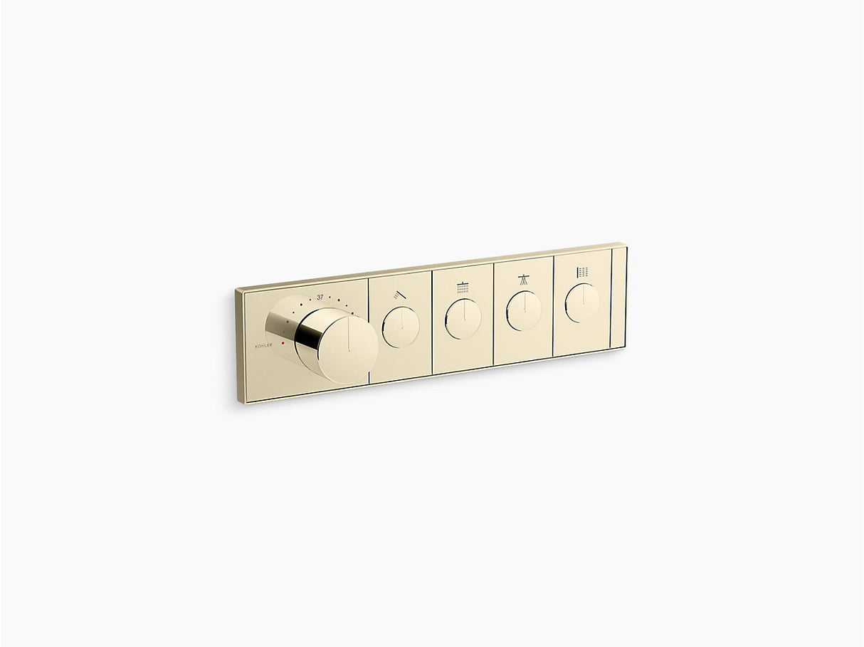 ANTHEM RECESSED EXPOSED PART MECH THERM/CONT 2IN/4OUT - KOHLER LUXURY -  ( FRENCH GOLD - LUXURY - 0x0 mm - 0inchx0inch )