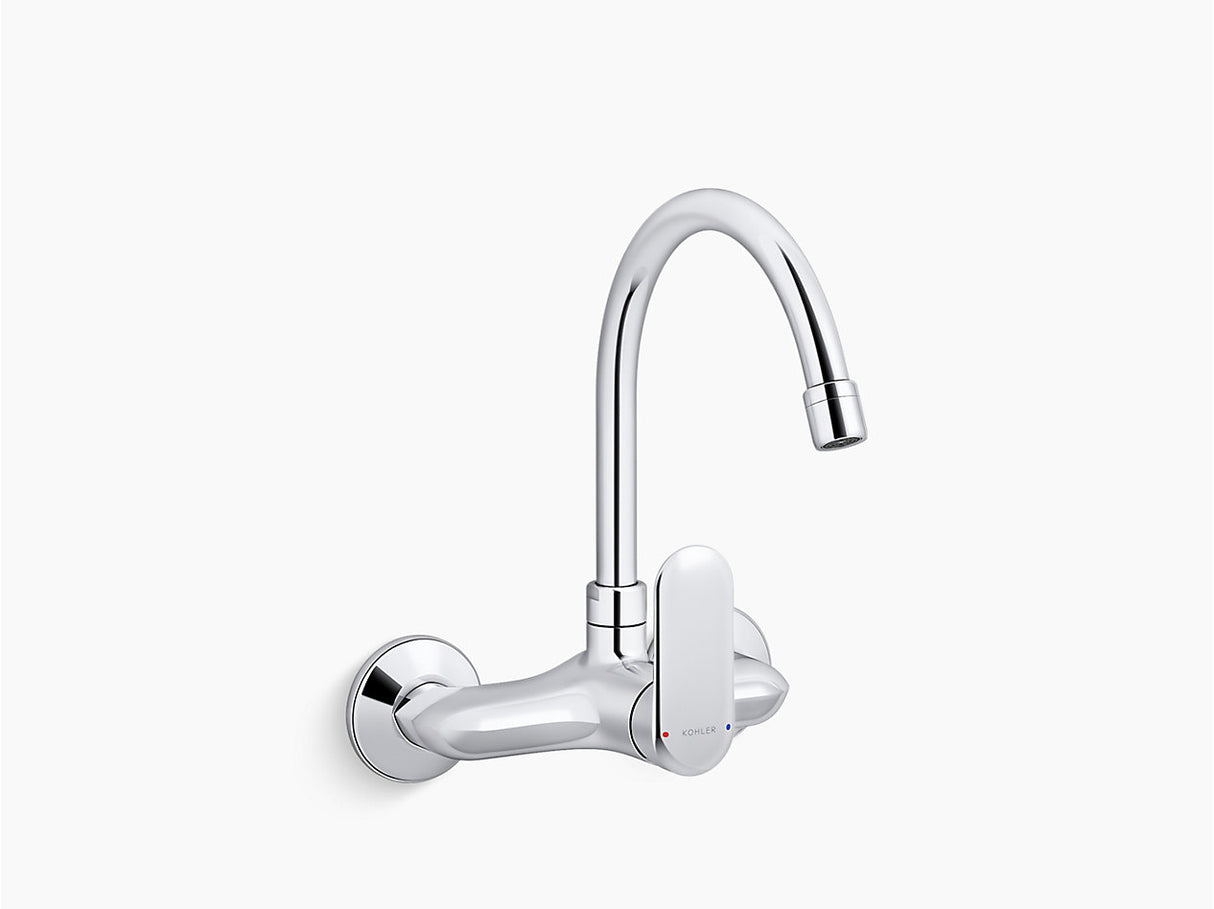 KUMIN 2H WM KITCHEN MIXER - KOHLER POPULAR - ( POLISHED CHROME - POPULAR - 0x15 mm - 0inchX0.5inch )
