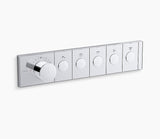 ANTHEM RECESSED MECH THERM/CONT 5OUT - KOHLER LUXURY -  ( POLISHED CHROME - LUXURY - 0x15 mm - 0inchX0.5inch )