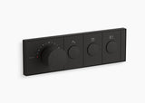 ANTHEM RECESSED EXPOSED PART MECH THERM/CONT 2IN/3OUT - KOHLER LUXURY -  ( MATT BLACK - LUXURY - 0x0 mm - 0inchX0inch )