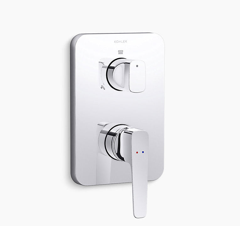 ALEO-3 WAY DIV AQUA TURBO 360 TRIM - KOHLER PREMIUM -  ( POLISHED CHROME - PREMIUM - 0x15 mm - 0inchX0.5inch )