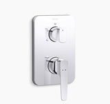 ALEO-3 WAY DIV AQUA TURBO 360 TRIM - KOHLER PREMIUM -  ( POLISHED CHROME - PREMIUM - 0x15 mm - 0inchX0.5inch )