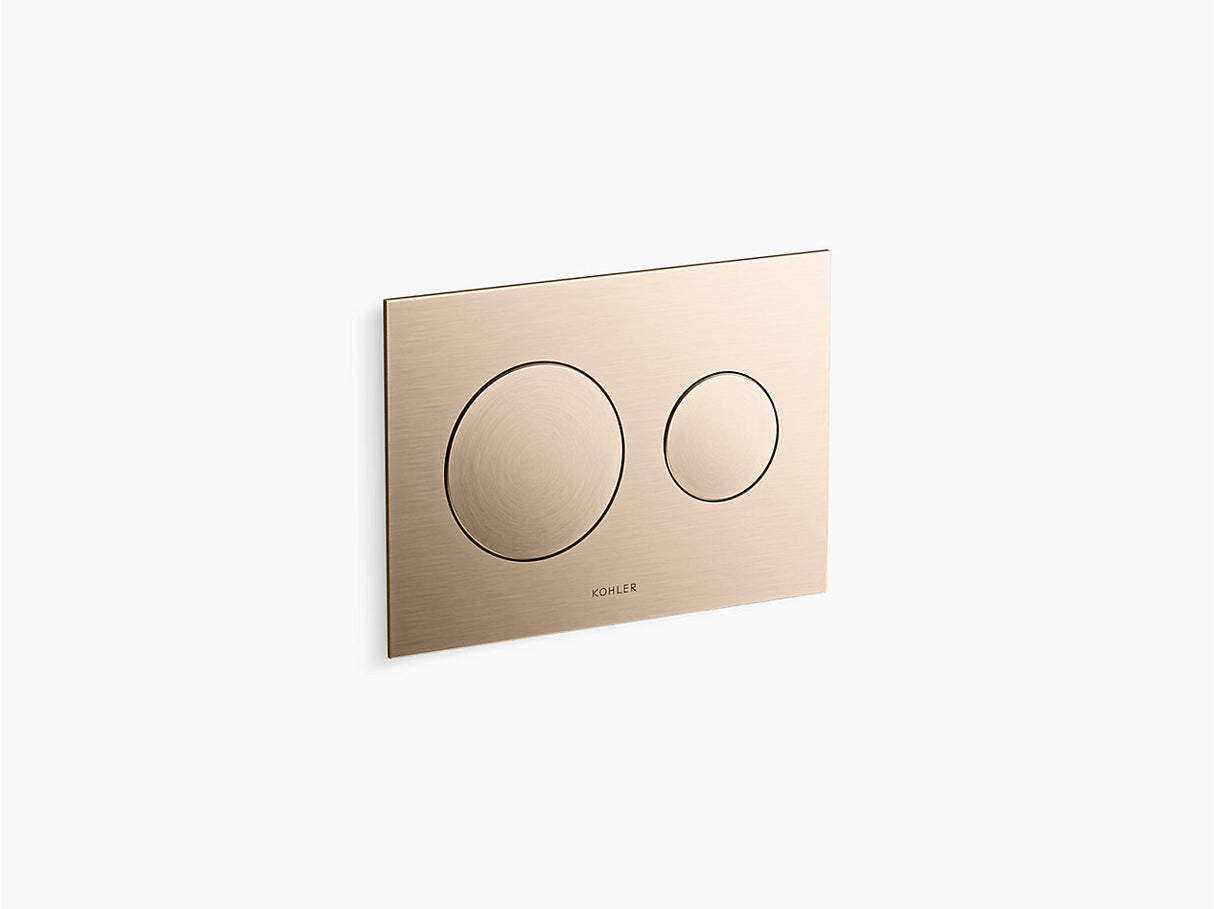 SKIM PNEUMATIC FACEPLATE IN WHITE WITH ACTUATION BUTTON - KOHLER LUXURY -  ( BRUSHED BRONZE - LUXURY - 0x0 mm - 0inchx0inch )