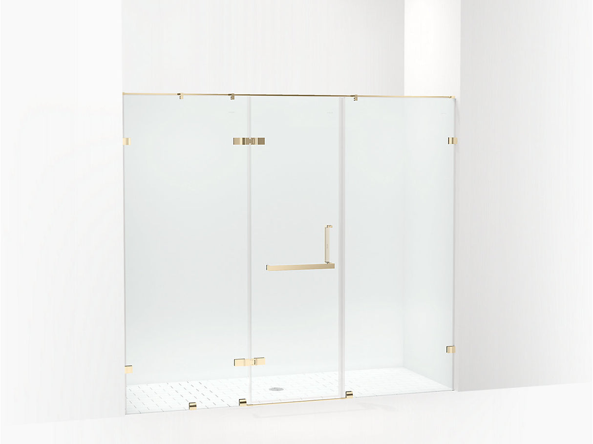 SINGULIER 1DOOR / 2PARTITION - STRAIGHT ENCLOSURE 2700.HT - KOHLER PREMIUM -  ( FRENCH GOLD - PREMIUM - 0x0 mm - 0inchx0inch )