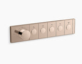 ANTHEM RECESSED MECH THERM/CONT 5OUT - KOHLER LUXURY -  ( ROSE GOLD - LUXURY - 0x15 mm - 0inchX0.5inch )
