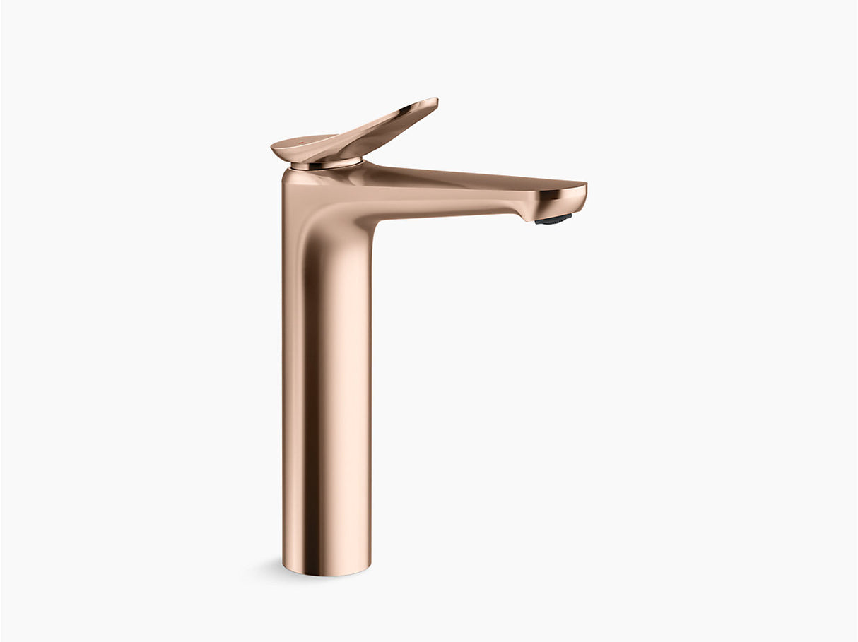 FLUENCE TALL LAV SINGLE FAUCET W/O DRAIN - KOHLER PREMIUM -  ( VIBRANT ROSE GOLD - PREMIUM - 0x15 mm - 0inchX0.5inch )
