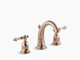 KELSTON DUAL HANDLE 8INCH LAV FAUCET - KOHLER LUXURY -  ( ROSE GOLD - LUXURY - 575x410 mm - 23inchX16inch )