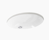 LAUREATE CAXTON UNDER COUNTER LAVATORY, GOLDEN - KOHLER LUXURY -  ( LAUREATE-GOLD - LUXURY - 536x438 mm - 21.4inchX17.52inch )